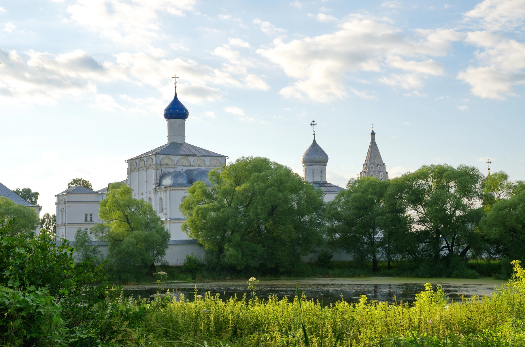 Вид на церкви в Переславле-Залесском